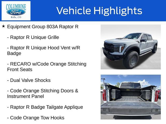 Certified 2024 Ford F150 Raptor w/ Equipment Group 803A Raptor R AWD/4WD image 8