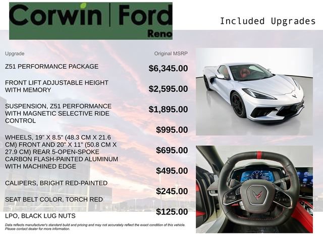 Used 2023 Chevrolet Corvette Stingray Premium Conv w/ Z51 Performance Package image 3