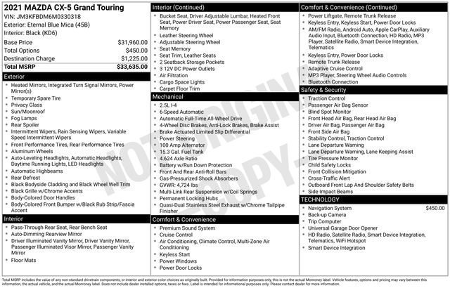 Used 2021 MAZDA CX-5 Grand Touring image 45