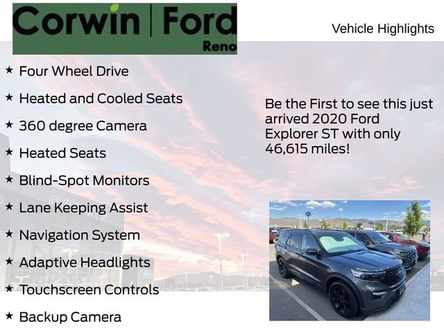 Certified 2020 Ford Explorer ST w/ ST Street Pack AWD/4WD image 4