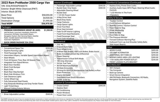 Used 2023 RAM ProMaster 2500 w/ Premium Convenience Group (B) image 36