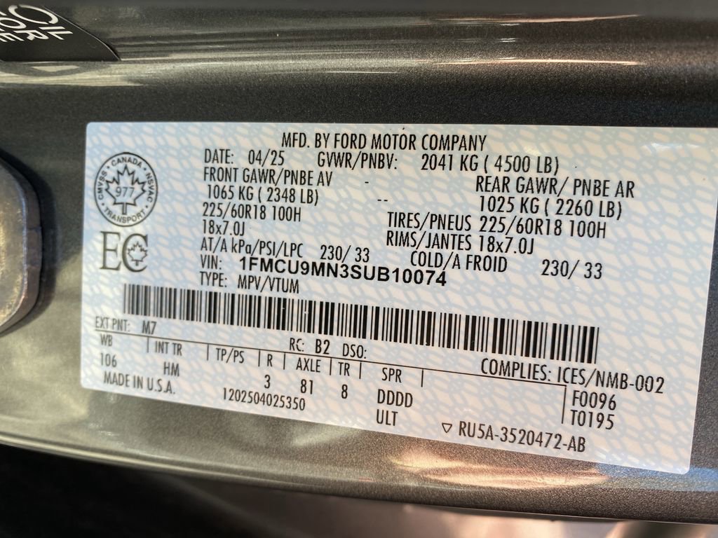 Certified 2025 Ford Escape ST-Line image 46