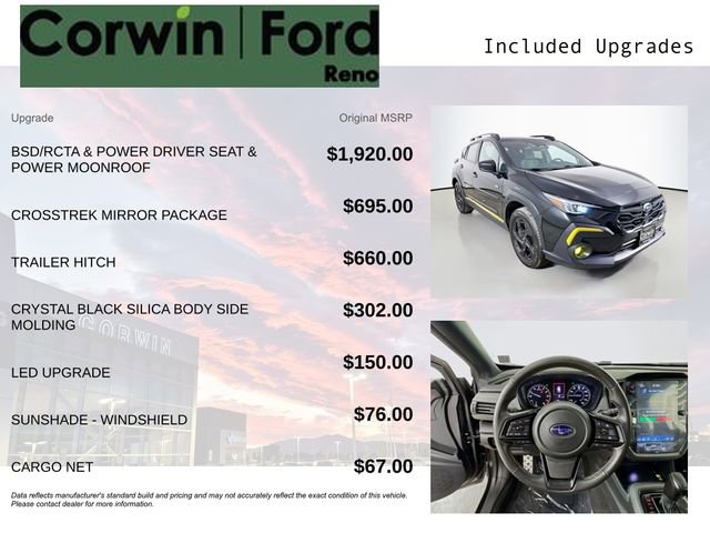 Used 2024 Subaru Crosstrek 2.5i Sport w/ Crosstrek Mirror Package image 3