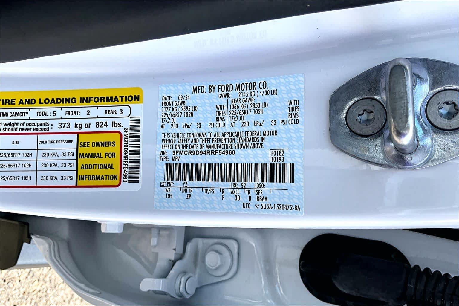 Certified 2024 Ford Bronco Sport Badlands w/ Premium Package AWD/4WD image 34