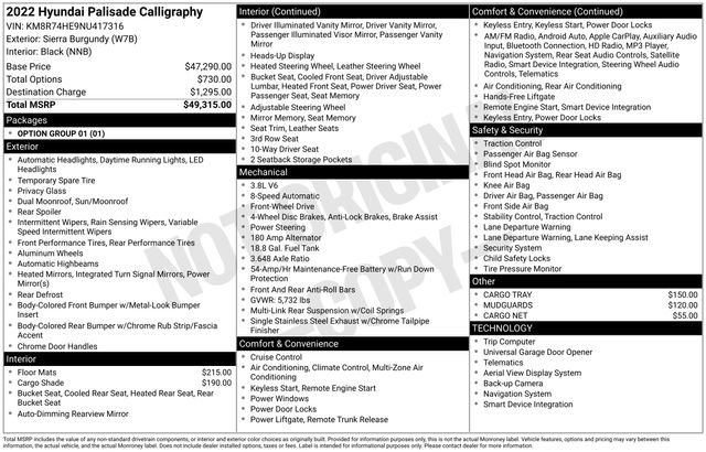 Used 2022 Hyundai Palisade Calligraphy image 4