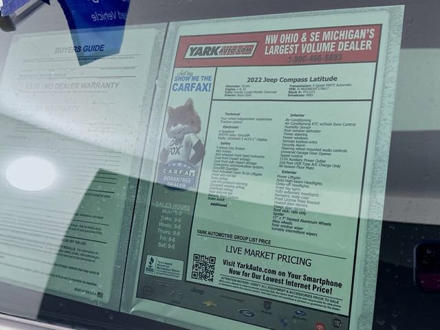 Used 2022 Jeep Compass Latitude w/ Convenience Group image 14
