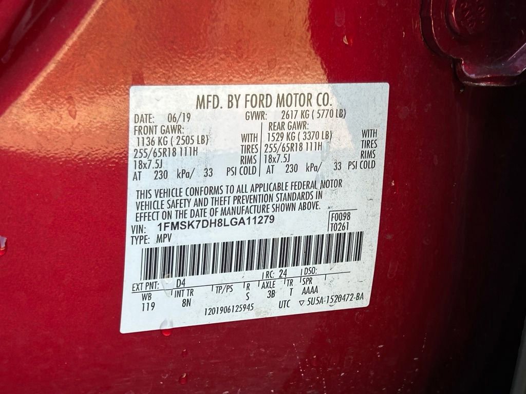 Certified 2020 Ford Explorer XLT image 60