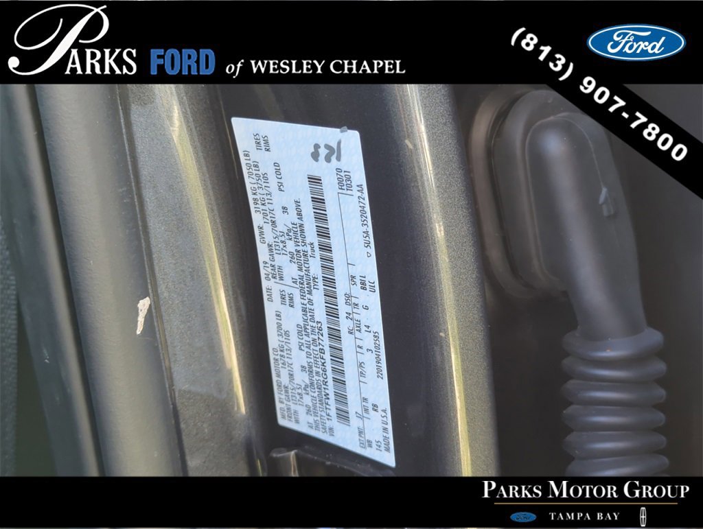 Certified 2019 Ford F150 Raptor w/ Equipment Group 802A Luxury image 35