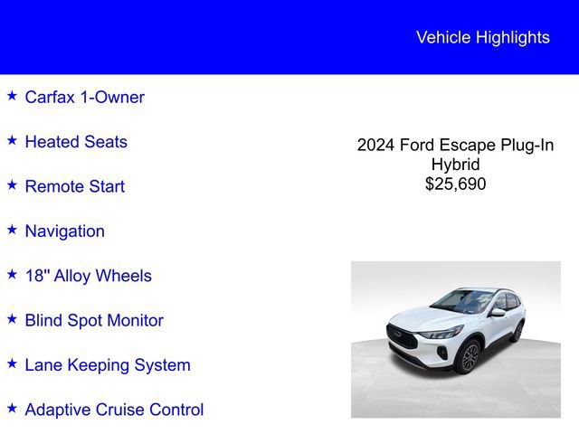Certified 2024 Ford Escape SE FWD image 2
