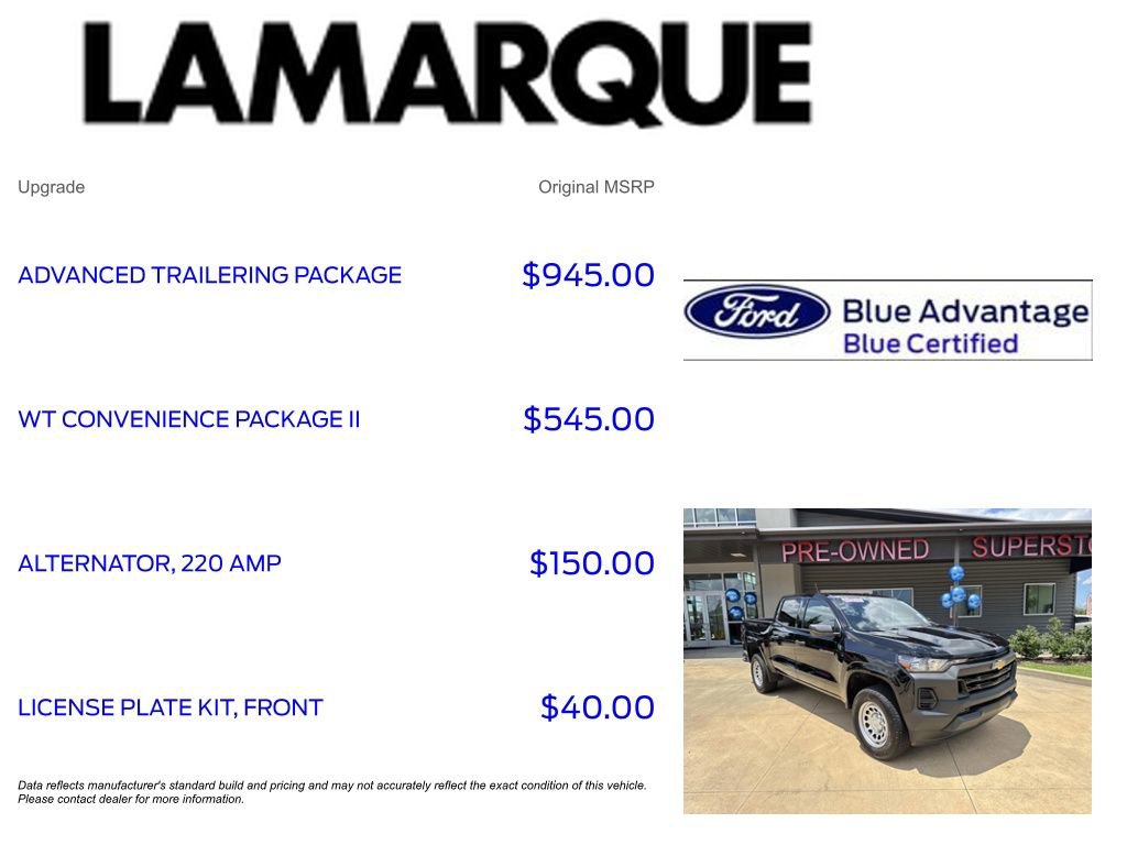 Used 2026 Chevrolet Colorado W/T w/ Advanced Trailering Package RWD image 10