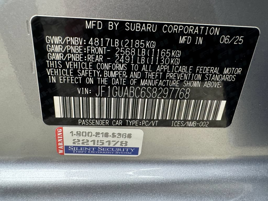 Used 2025 Subaru Impreza 2.0i AWD/4WD image 28