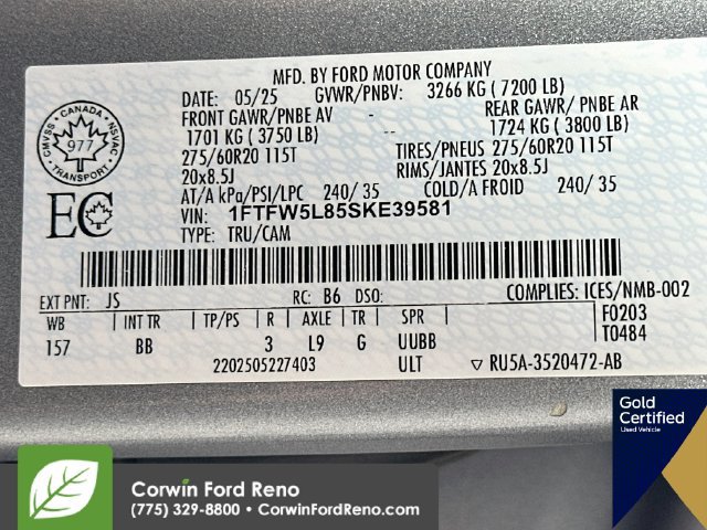 Certified 2025 Ford F150 Lariat AWD/4WD image 36
