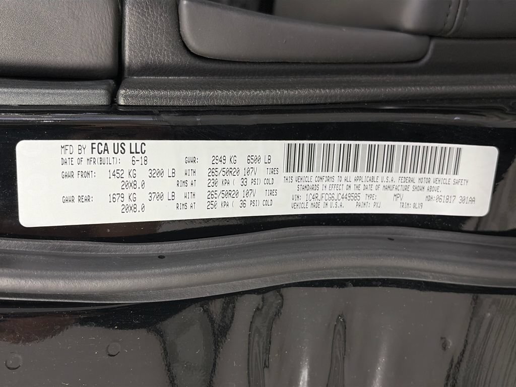 Used 2018 Jeep Grand Cherokee High Altitude AWD/4WD image 9