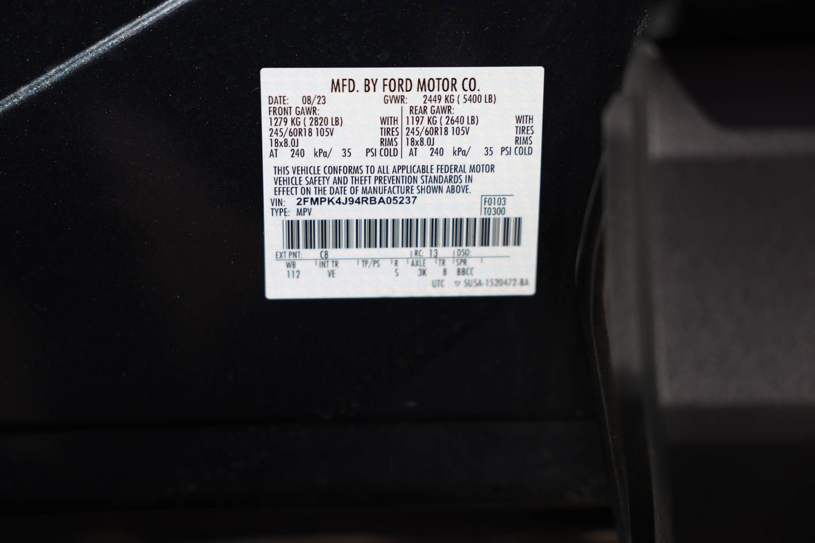 Certified 2024 Ford Edge SEL w/ Convenience Package AWD/4WD image 37