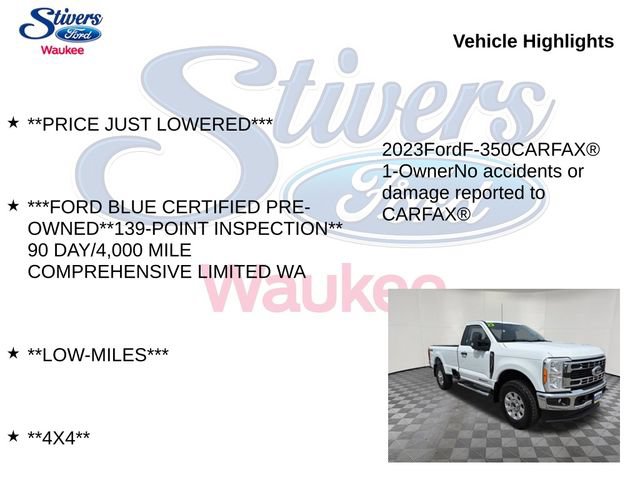 Certified 2023 Ford F350 XLT w/ Snow Plow Prep Package AWD/4WD image 9