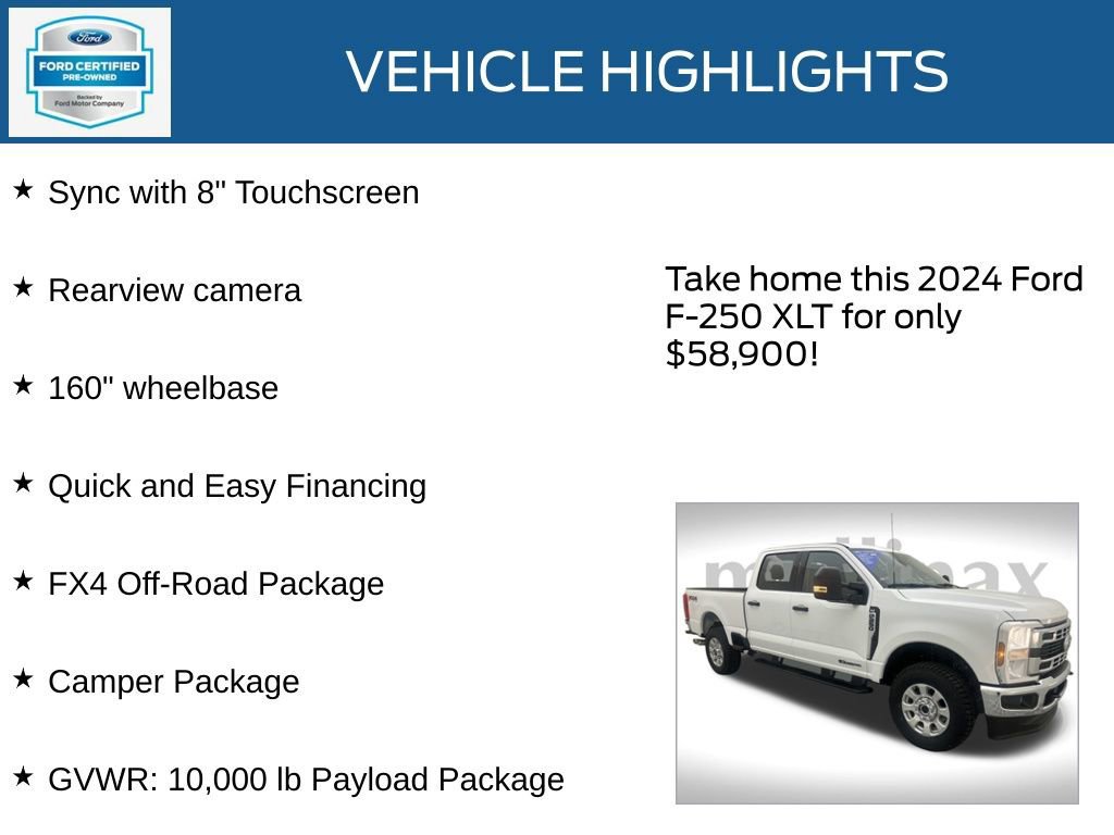 Certified 2024 Ford F250 XLT w/ FX4 Off-Road Package image 23