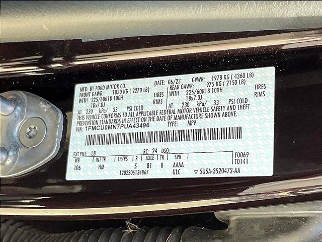 Certified 2023 Ford Escape ST-Line w/ Tech Pack #1 FWD image 30