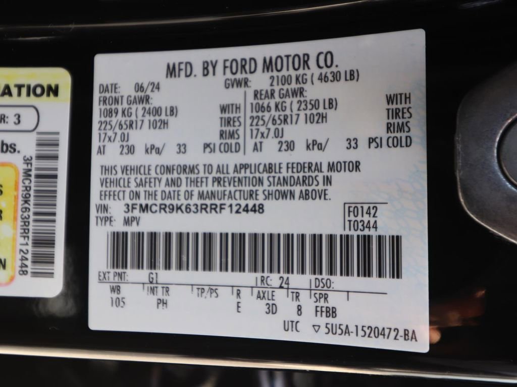 Certified 2024 Ford Bronco Sport Free Wheeling w/ Convenience Package AWD/4WD image 26