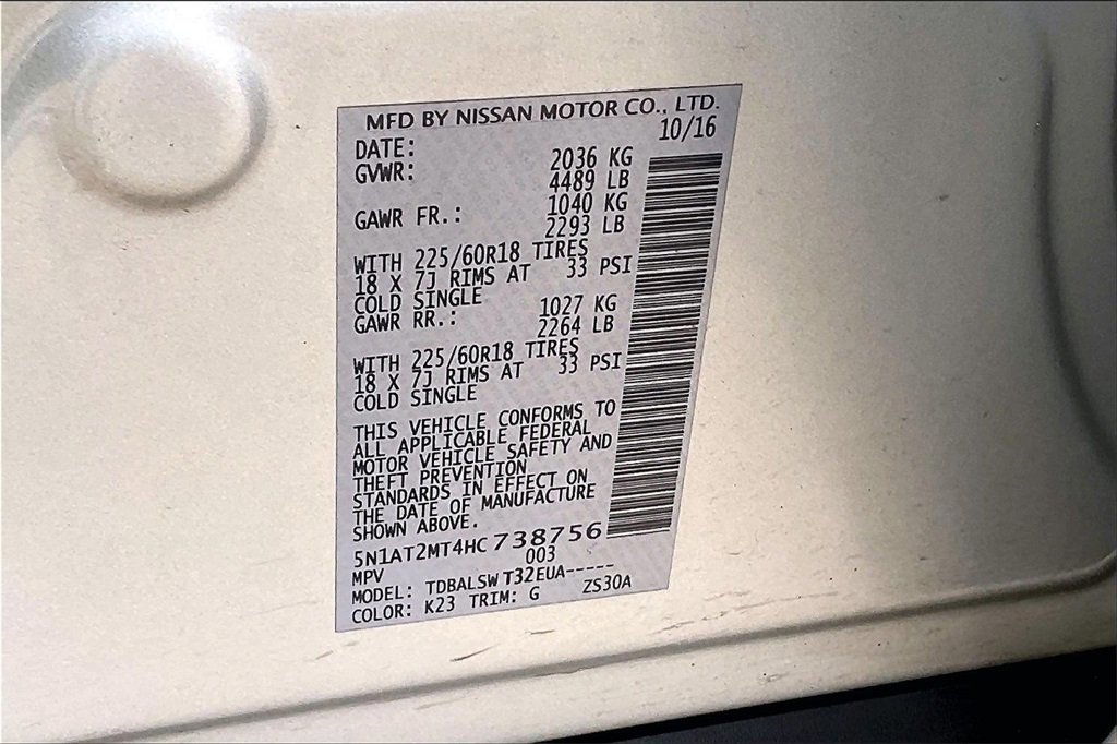 Used 2017 Nissan Rogue SL w/ SL Premium Package image 16