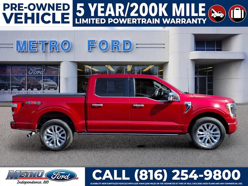 Certified 2022 Ford F150 Platinum w/ Equipment Group 701A High AWD/4WD image 2