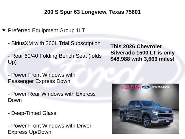 Used 2026 Chevrolet Silverado 1500 LT w/ Z71 Off-Road Package image 5