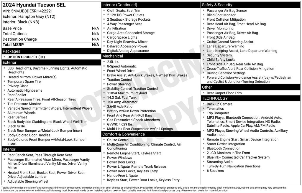 Used 2024 Hyundai Tucson SEL FWD image 5
