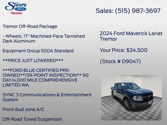 Certified 2024 Ford Maverick Tremor w/ Tremor Off-Road Package AWD/4WD image 22