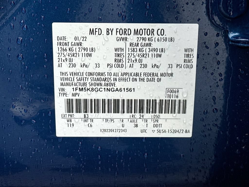 Certified 2022 Ford Explorer ST w/ Equipment Group 401A AWD/4WD image 34