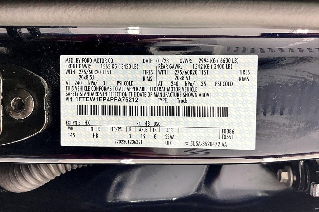 Certified 2023 Ford F150 Lariat w/ Equipment Group 502A High AWD/4WD image 36