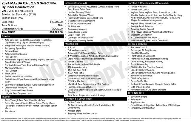 Used 2024 MAZDA CX-5 AWD 2.5 S w/ Select Package image 4