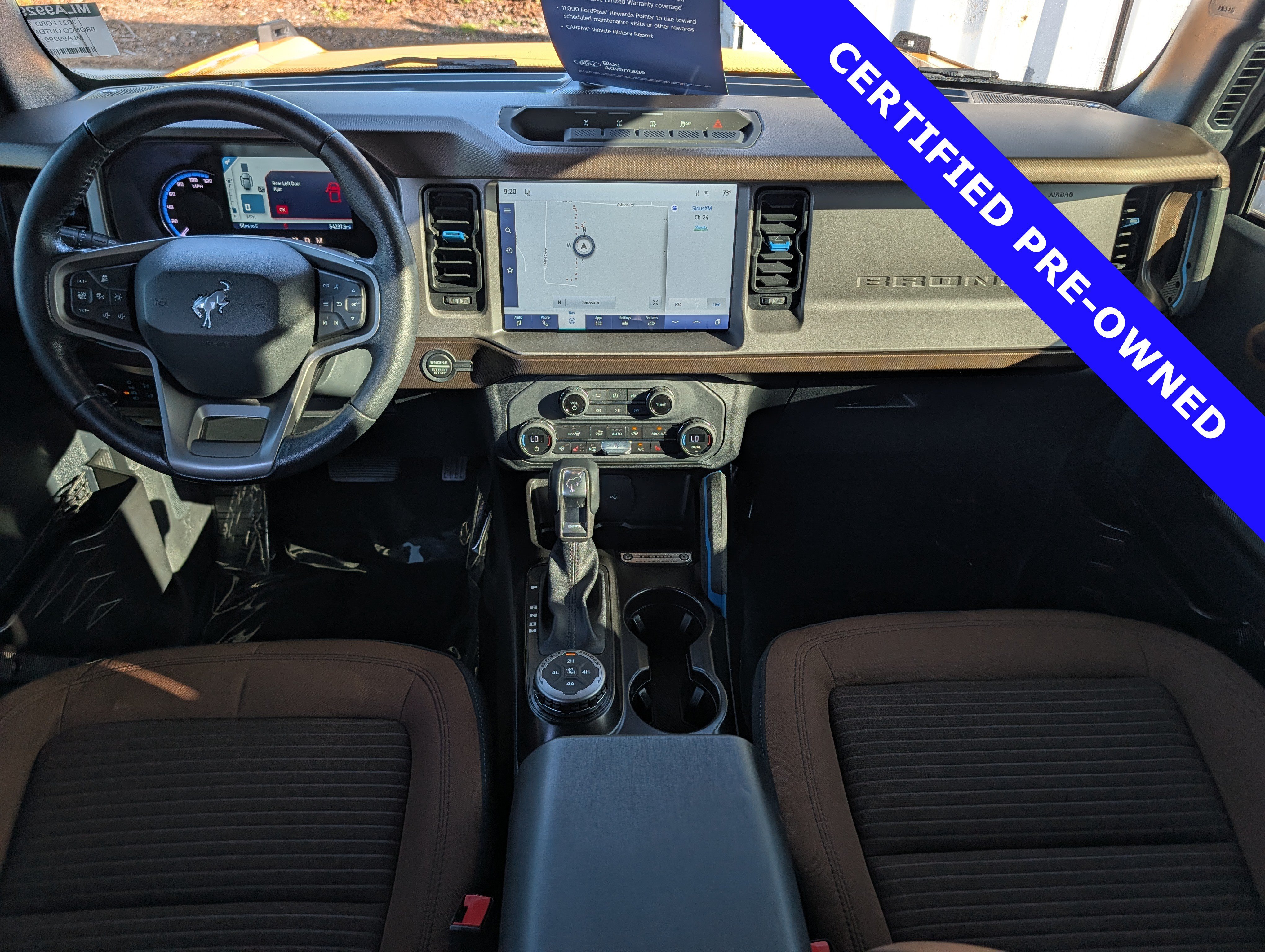 Certified 2021 Ford Bronco Outer Banks w/ Sasquatch Package AWD/4WD image 16