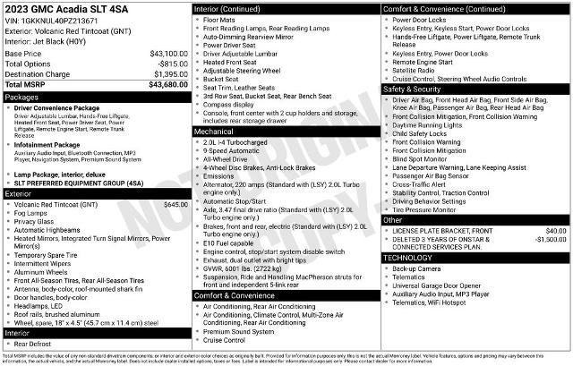 Used 2023 GMC Acadia SLT image 8