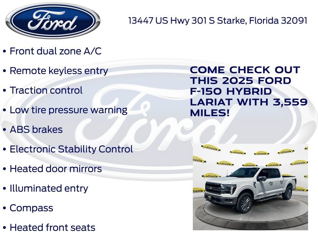 Certified 2025 Ford F150 Lariat w/ Equipment Group 501A Mid AWD/4WD image 5