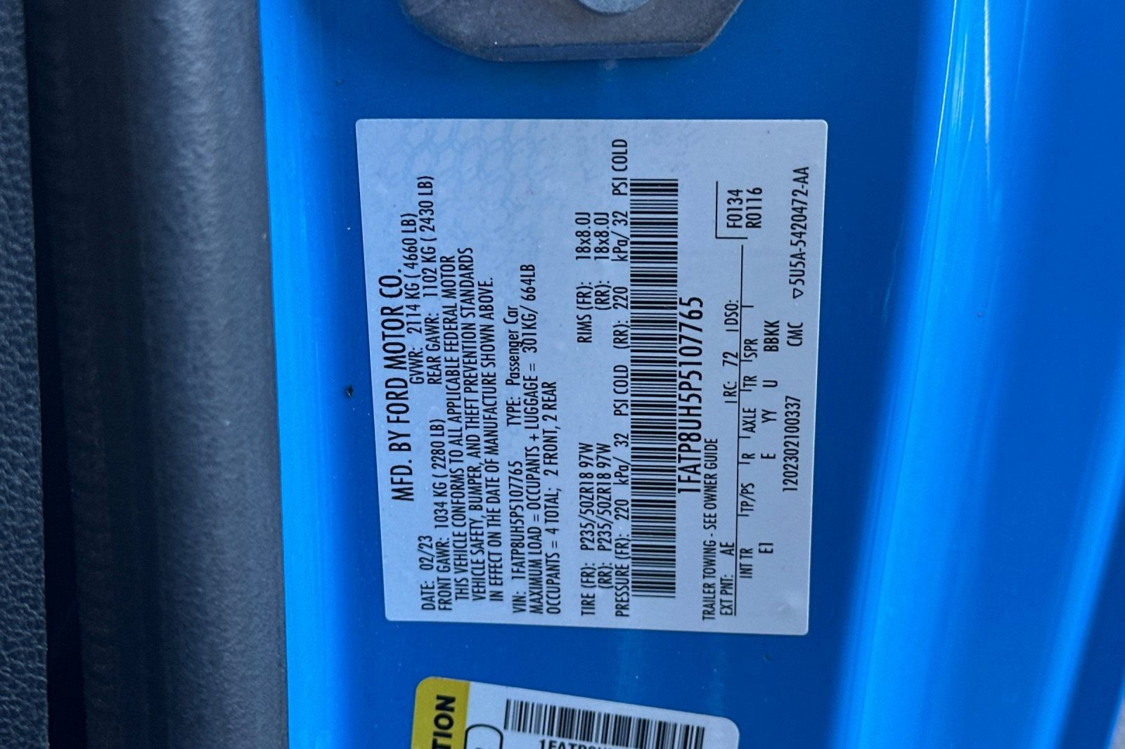 Certified 2023 Ford Mustang Premium RWD image 26