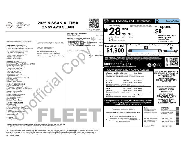 Used 2025 Nissan Altima 2.5 SV AWD/4WD image 35