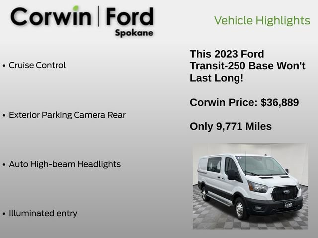 Certified 2023 Ford Transit 250 Low Roof AWD w/ Exterior Upgrade Package image 15