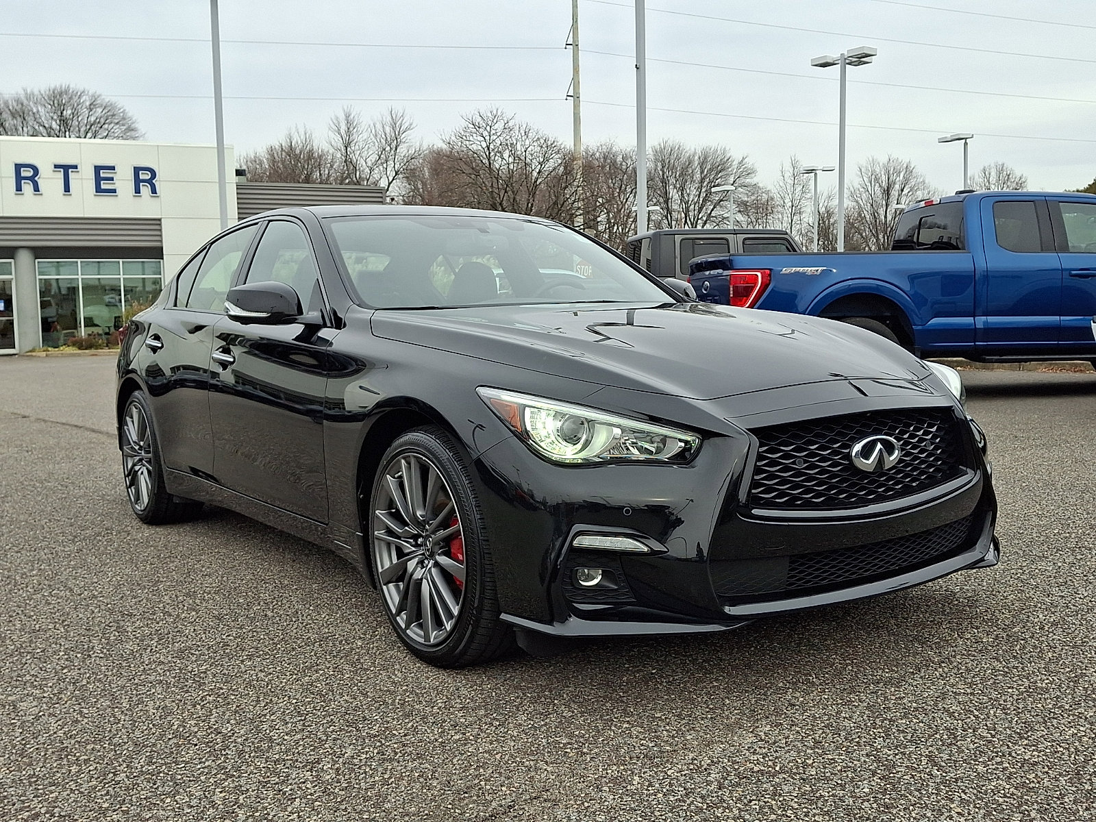 Used 2021 INFINITI Q50 Red Sport 400 w/ All Weather Package image 2