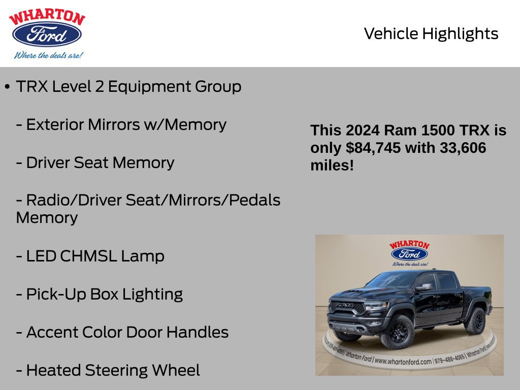 Used 2024 RAM 1500 TRX w/ TRX Level 2 Equipment Group AWD/4WD image 21