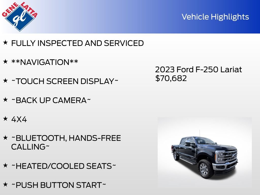 Certified 2023 Ford F250 Lariat w/ Tow Technology Package AWD/4WD image 34