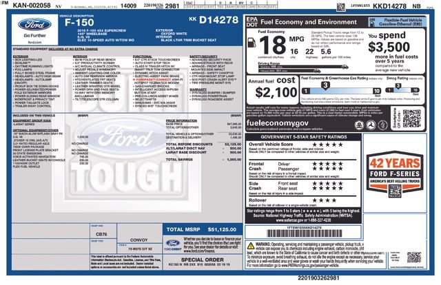 Certified 2019 Ford F150 Lariat AWD/4WD image 39