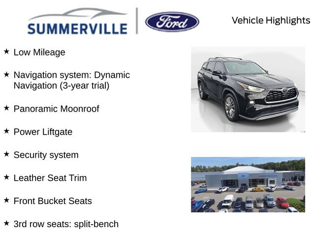 Used 2021 Toyota Highlander Platinum FWD image 2
