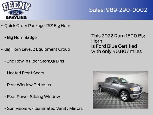 Used 2022 RAM 1500 Big Horn AWD/4WD image 9
