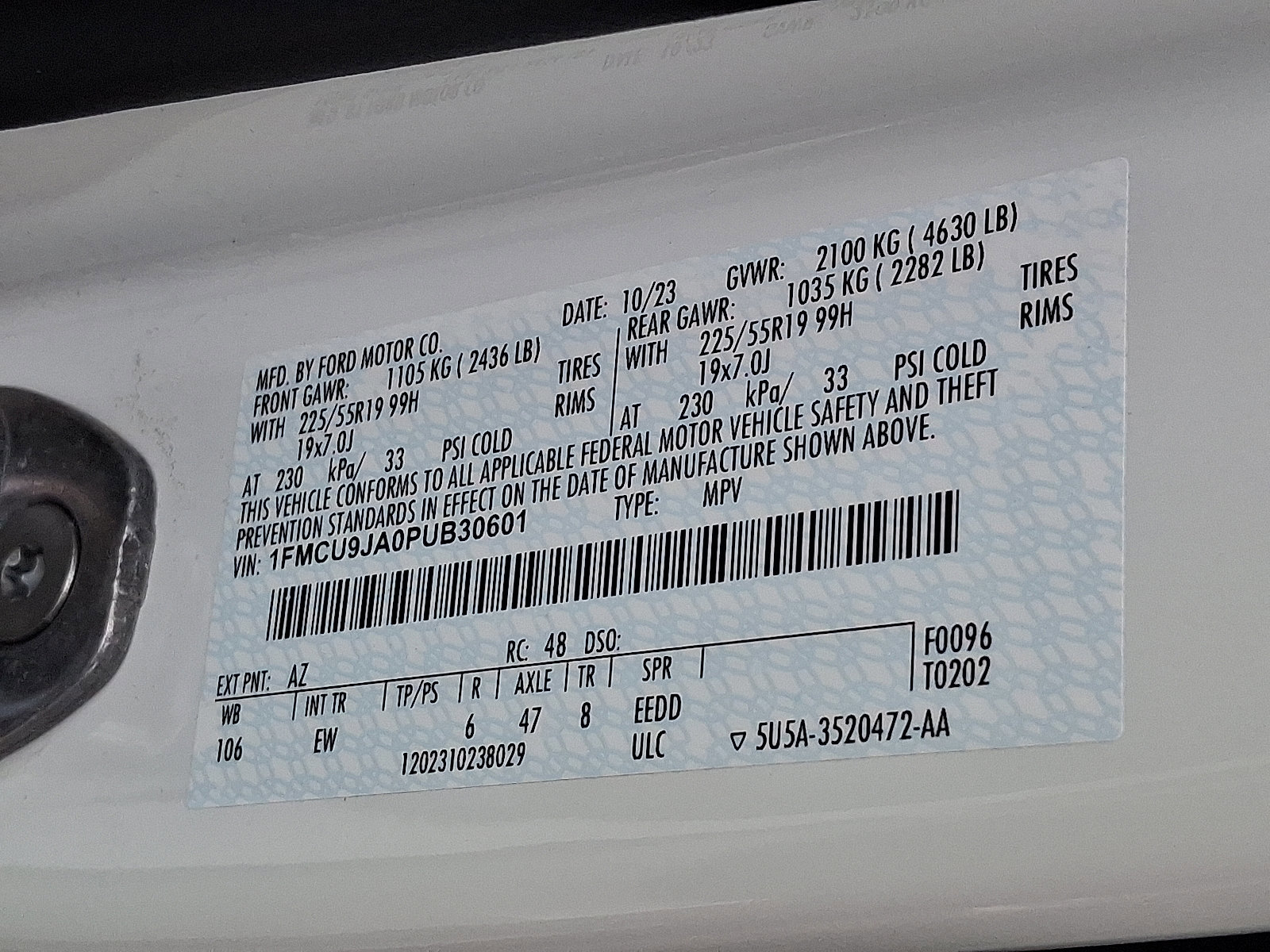 Certified 2023 Ford Escape Platinum image 27