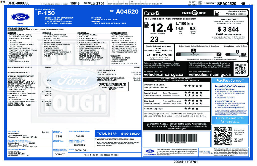 Certified 2025 Ford F150 Platinum AWD/4WD image 39