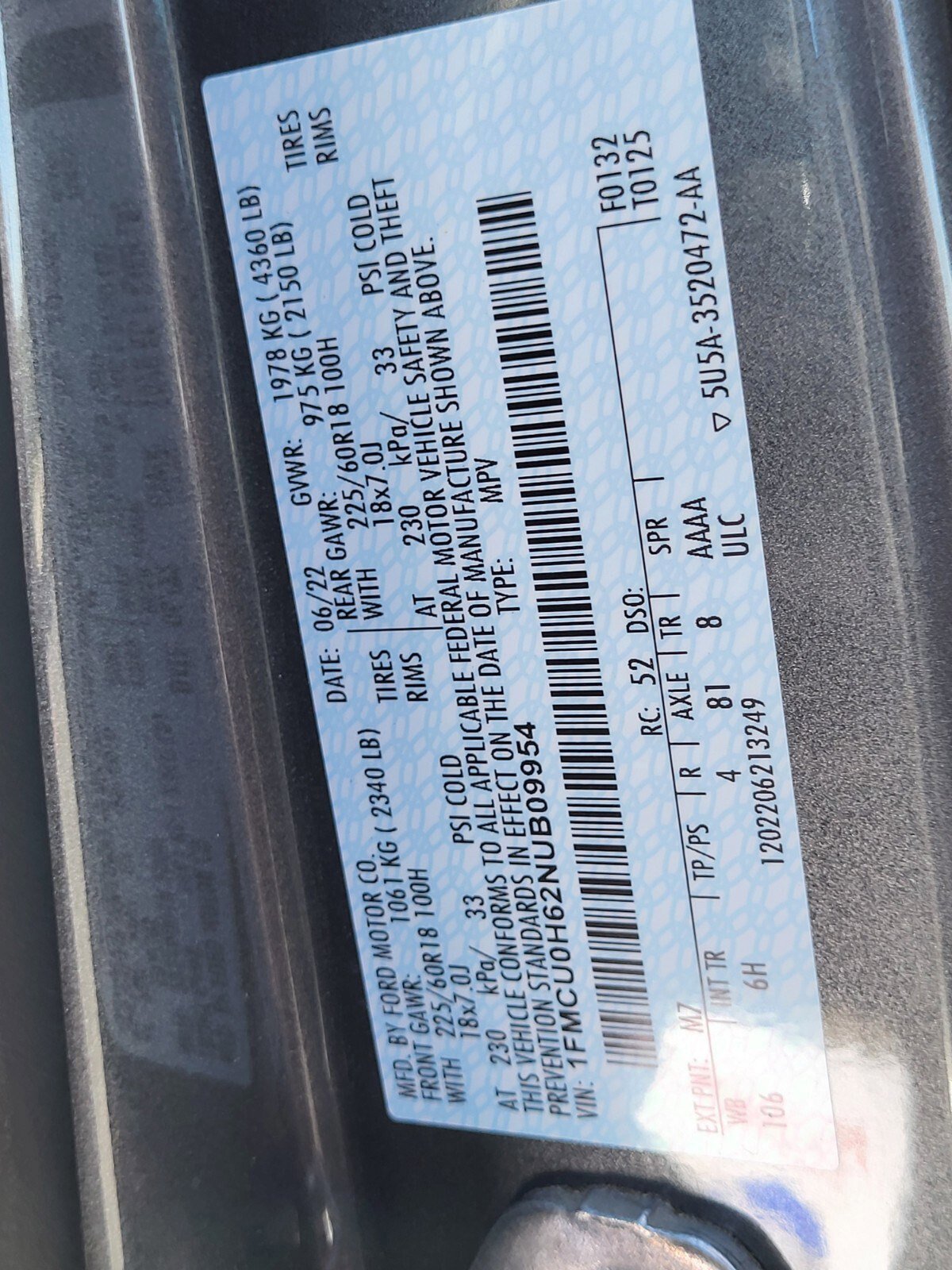 Certified 2022 Ford Escape SEL image 35