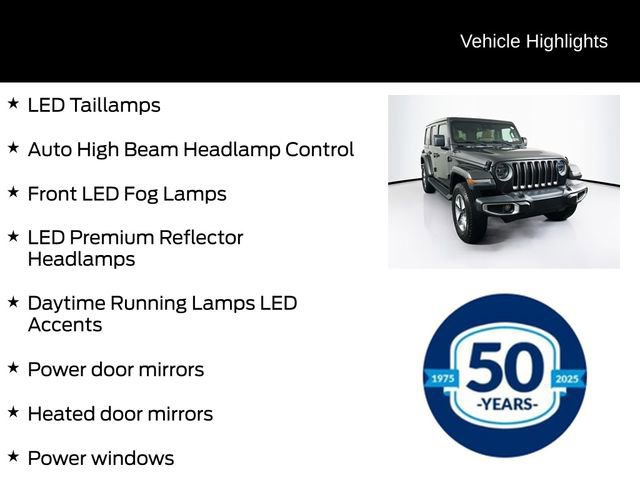 Used 2022 Jeep Wrangler Unlimited Sahara w/ LED Lighting Group image 21