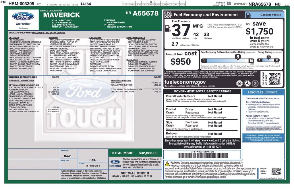 Certified 2022 Ford Maverick Lariat w/ Lariat Luxury Package FWD video 2