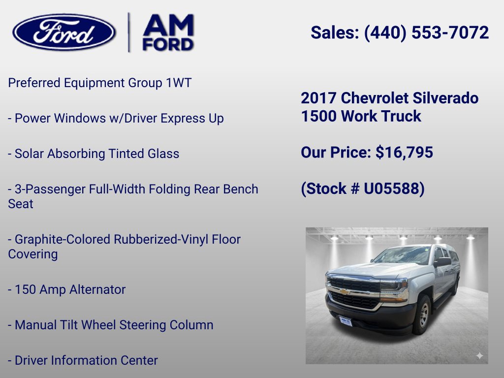 Used 2017 Chevrolet Silverado 1500 W/T RWD image 7