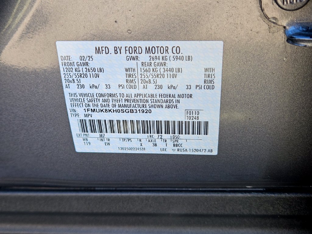 Certified 2025 Ford Explorer ST-Line AWD/4WD image 37