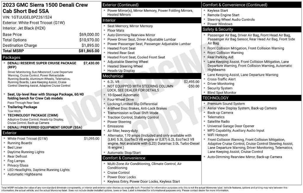 Used 2023 GMC Sierra 1500 Denali AWD/4WD image 36